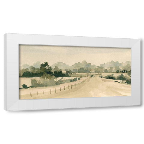 Rural Roads II White Modern Wood Framed Art Print by Caroline, Emma