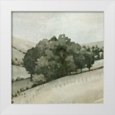 Rolling Grove I White Modern Wood Framed Art Print by Caroline, Emma