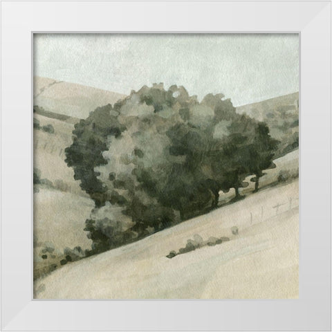 Rolling Grove II White Modern Wood Framed Art Print by Caroline, Emma
