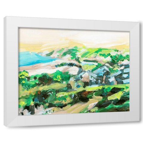 Spring Village I White Modern Wood Framed Art Print by Wang, Melissa