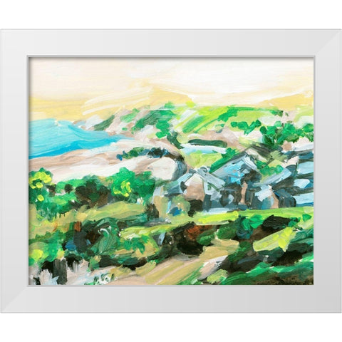 Spring Village I White Modern Wood Framed Art Print by Wang, Melissa