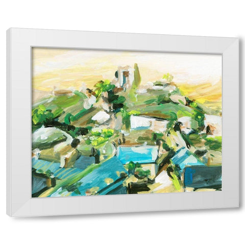 Spring Village III White Modern Wood Framed Art Print by Wang, Melissa