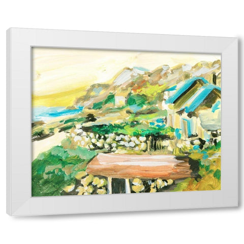 Spring Village IV White Modern Wood Framed Art Print by Wang, Melissa