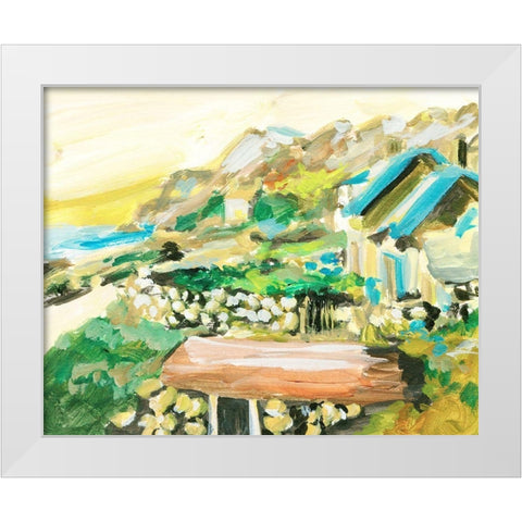 Spring Village IV White Modern Wood Framed Art Print by Wang, Melissa