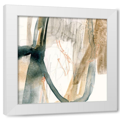 Silt Spray IV White Modern Wood Framed Art Print by Barnes, Victoria