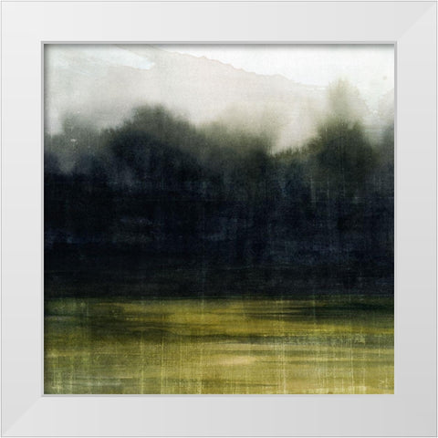 Mossy Treeline II White Modern Wood Framed Art Print by Popp, Grace