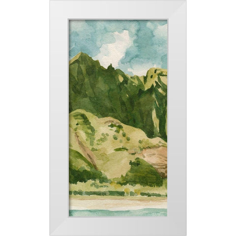 Tropicana I White Modern Wood Framed Art Print by Caroline, Emma