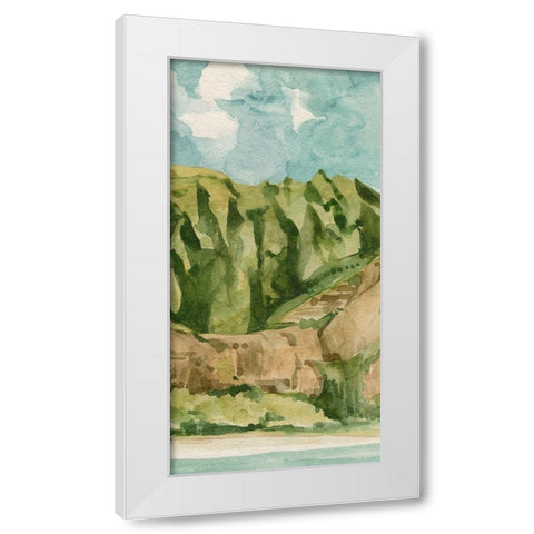 Tropicana II White Modern Wood Framed Art Print by Caroline, Emma
