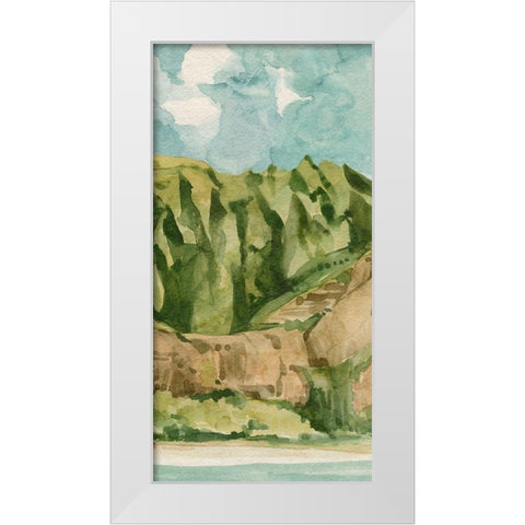 Tropicana II White Modern Wood Framed Art Print by Caroline, Emma