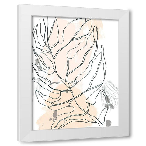 Palm Sketchbook IV White Modern Wood Framed Art Print by Vess, June Erica