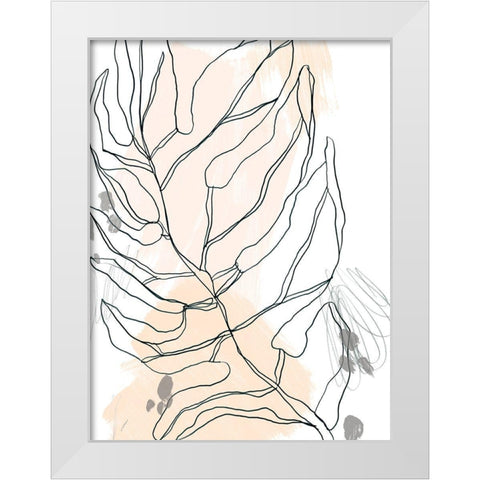 Palm Sketchbook IV White Modern Wood Framed Art Print by Vess, June Erica