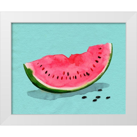 Summer Watermelon II White Modern Wood Framed Art Print by Popp, Grace