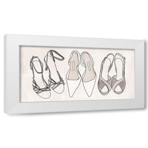 Heels for Days I White Modern Wood Framed Art Print by Warren, Annie