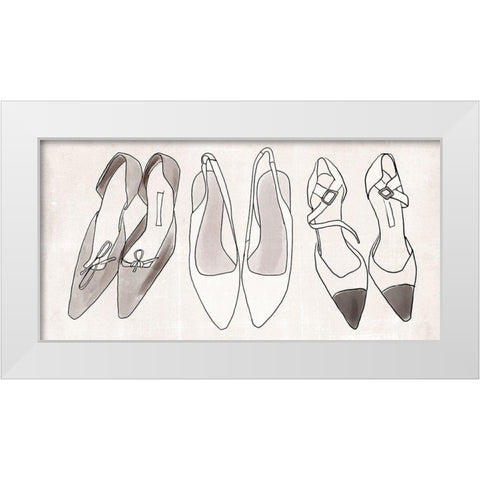 Heels for Days III White Modern Wood Framed Art Print by Warren, Annie