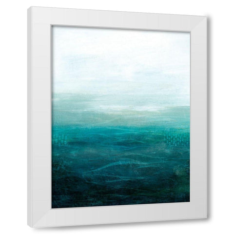 Drifting Sea II White Modern Wood Framed Art Print by Popp, Grace