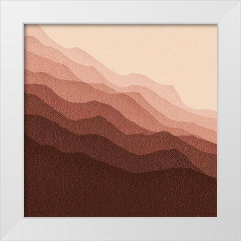 Gradient Scape I White Modern Wood Framed Art Print by Borges, Victoria
