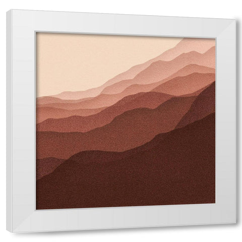 Gradient Scape II White Modern Wood Framed Art Print by Borges, Victoria