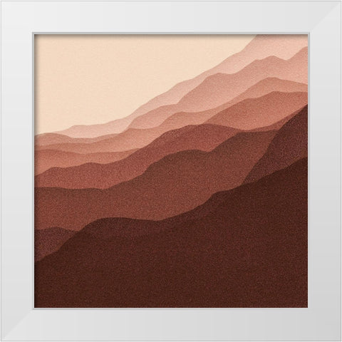 Gradient Scape II White Modern Wood Framed Art Print by Borges, Victoria
