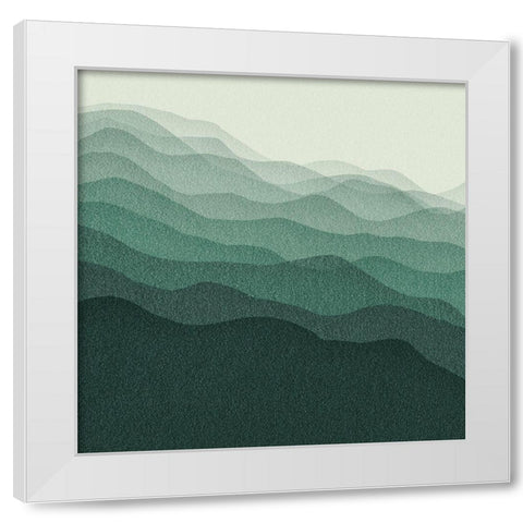 Gradient Scape III White Modern Wood Framed Art Print by Borges, Victoria