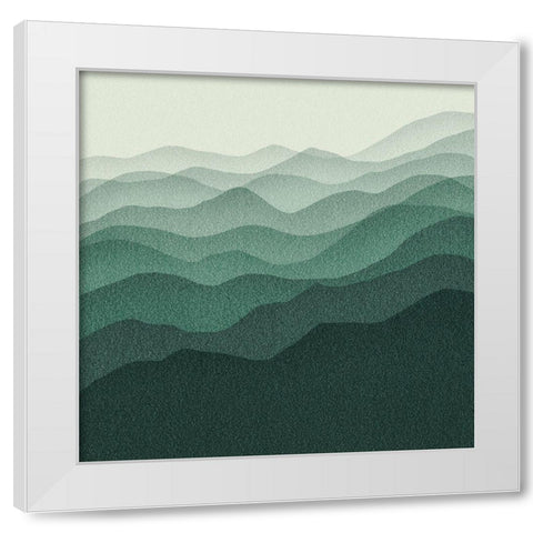 Gradient Scape IV White Modern Wood Framed Art Print by Borges, Victoria