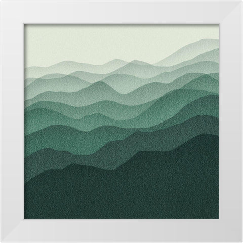 Gradient Scape IV White Modern Wood Framed Art Print by Borges, Victoria