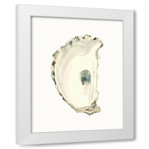 Neutral Oyster Study II White Modern Wood Framed Art Print by Caroline, Emma