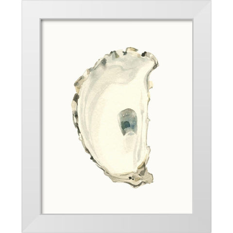 Neutral Oyster Study II White Modern Wood Framed Art Print by Caroline, Emma