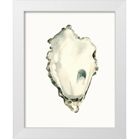 Neutral Oyster Study IV White Modern Wood Framed Art Print by Caroline, Emma
