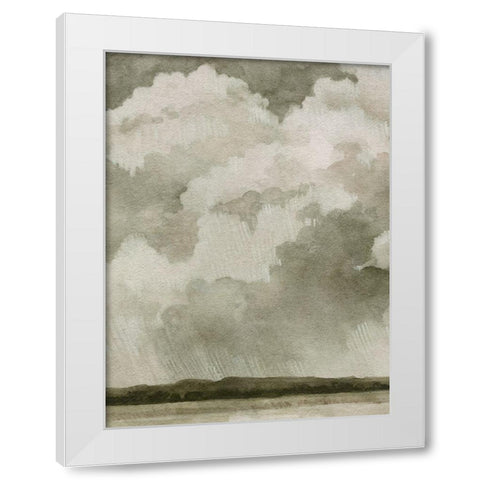Big Dark Sky I White Modern Wood Framed Art Print by Caroline, Emma