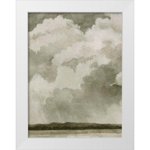 Big Dark Sky I White Modern Wood Framed Art Print by Caroline, Emma