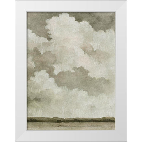 Big Dark Sky II White Modern Wood Framed Art Print by Caroline, Emma