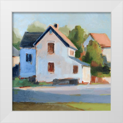 European Farmhouses II White Modern Wood Framed Art Print by Harper, Ethan