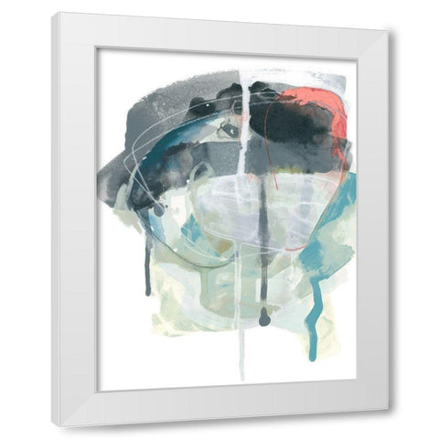 Stone Aperture III White Modern Wood Framed Art Print by Vess, June Erica
