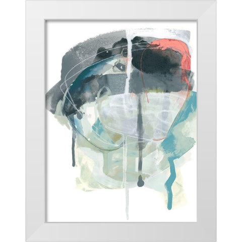 Stone Aperture III White Modern Wood Framed Art Print by Vess, June Erica