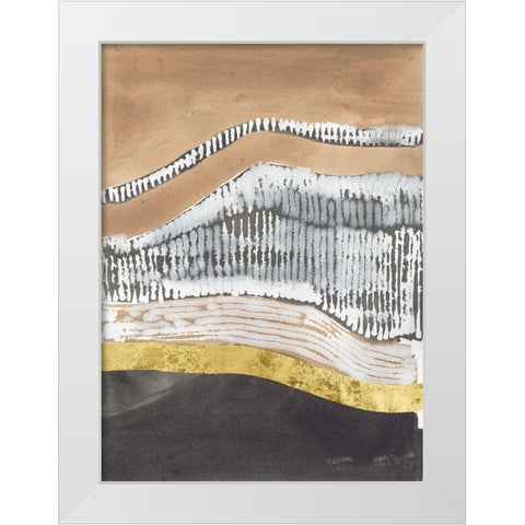 Metronome I White Modern Wood Framed Art Print by Lam, Vanna