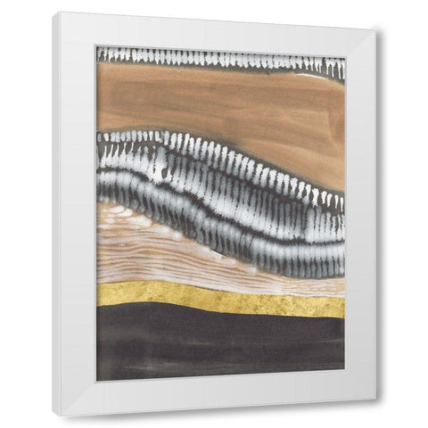 Metronome II White Modern Wood Framed Art Print by Lam, Vanna