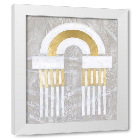 Mezzanine II White Modern Wood Framed Art Print by Lam, Vanna