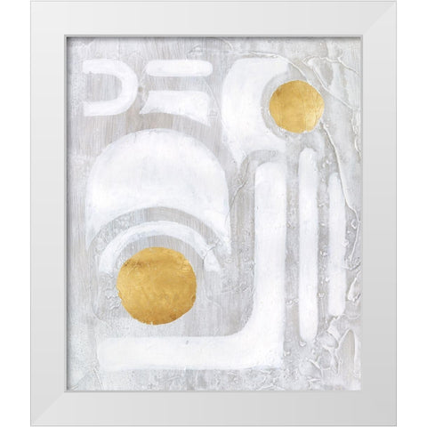 Calculus I White Modern Wood Framed Art Print by Lam, Vanna