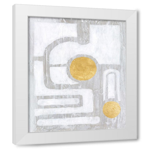 Calculus II White Modern Wood Framed Art Print by Lam, Vanna