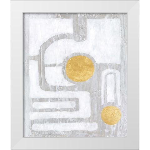 Calculus II White Modern Wood Framed Art Print by Lam, Vanna