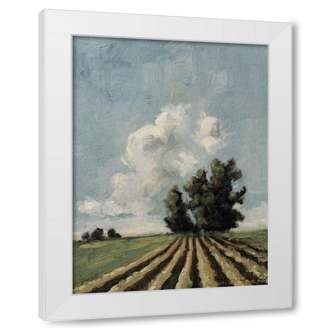 Custom Copse of Trees White Modern Wood Framed Art Print by Parsons, Marian