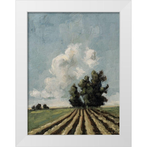 Custom Copse of Trees White Modern Wood Framed Art Print by Parsons, Marian