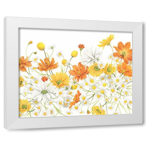 Sunny Wild Bouquet III White Modern Wood Framed Art Print by Popp, Grace