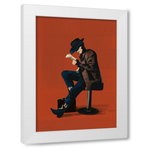 Music And Art II White Modern Wood Framed Art Print by Arctic Frame