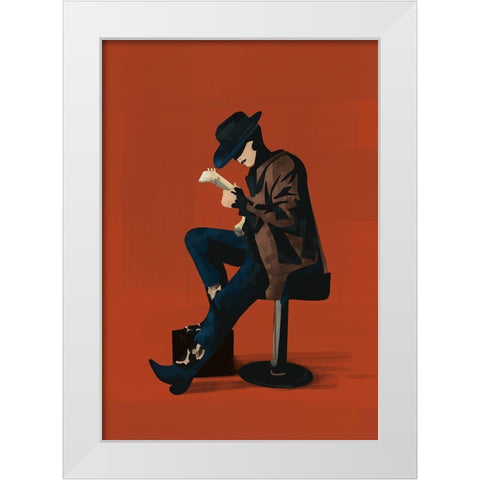 Music And Art II White Modern Wood Framed Art Print by Arctic Frame