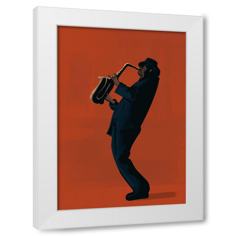 Music And Art III White Modern Wood Framed Art Print by Arctic Frame