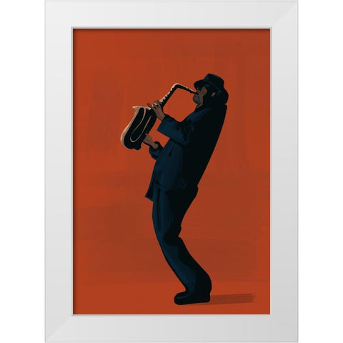 Music And Art III White Modern Wood Framed Art Print by Arctic Frame