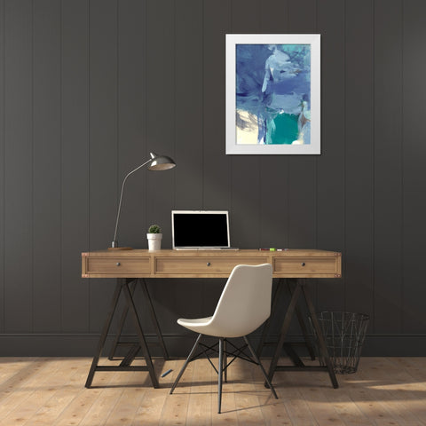 Front II White Modern Wood Framed Art Print by Long, Christina