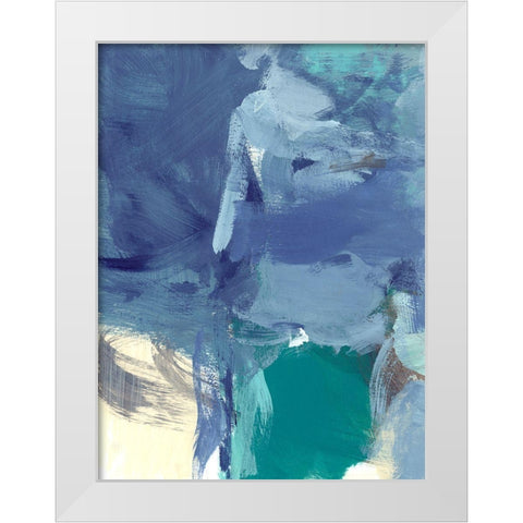 Front II White Modern Wood Framed Art Print by Long, Christina