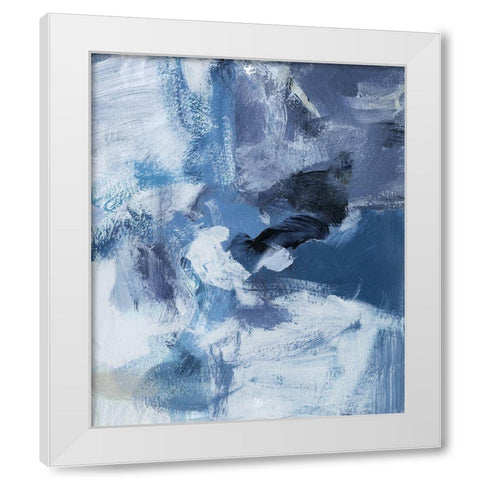 Swim IV White Modern Wood Framed Art Print by Long, Christina